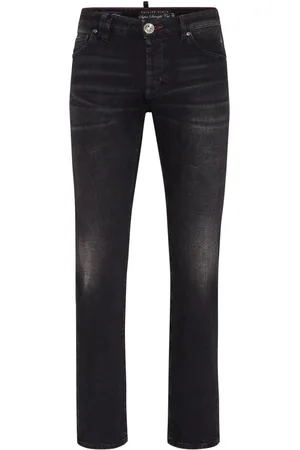 Philipp Plein Patch-detail straight cut jeans