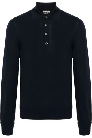 Tom Ford Long-sleeve wool polo shirt