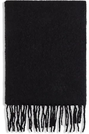 FAY Fringed-edge knitted scarf