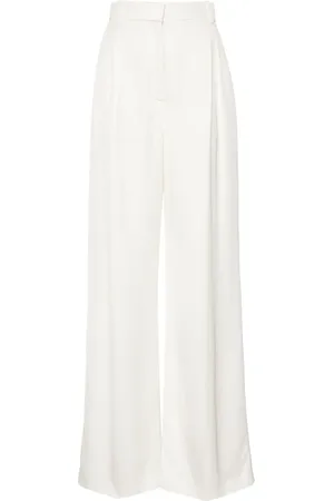 Alexander McQueen Double-pleat wide-leg trousers