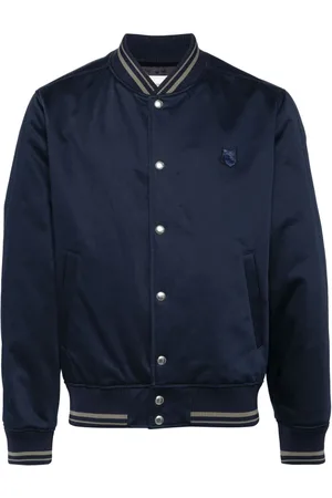 Maison Kitsuné Fox Head-patch cotton bomber jacket