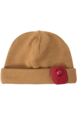 Moschino Logo-tag beanie hat