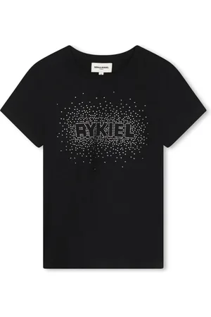 Sonia Rykiel Enfant Rhinestones-logo cotton T-shirt