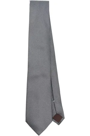 CANALI Patterned-jacquard silk tie