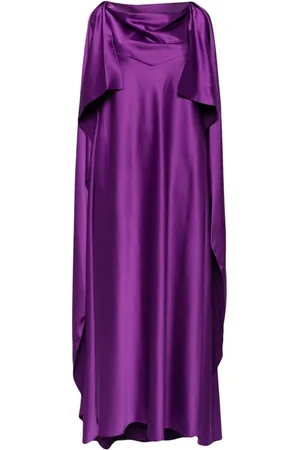 RHEA COSTA Wafa Plum dress