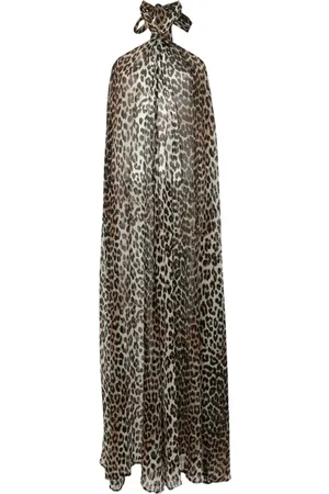 Ganni Leopard-print maxi dress
