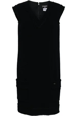 CHANEL 2008 silk-blend sleeveless dress