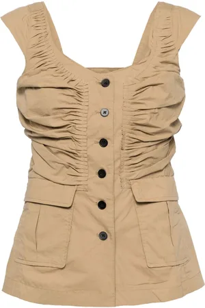tout a coup Gathered button-down top