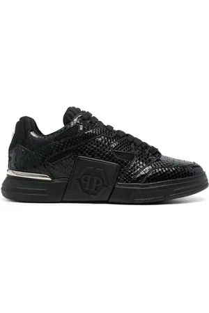 Philipp Plein Python leather sneakers