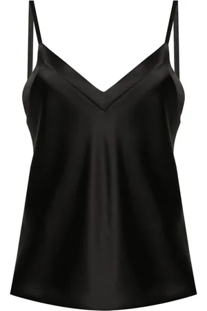 BLANCA Trachy satin top