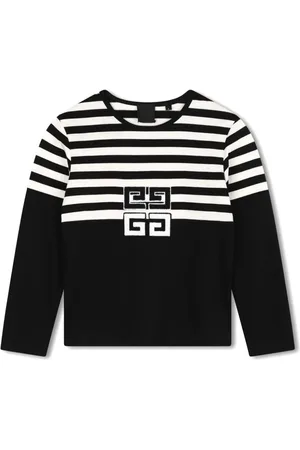 Givenchy 4G-appliqué striped T-shirt