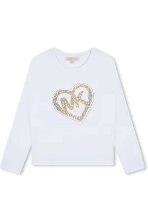 Michael Kors Logo-heart crew-neck T-shirt