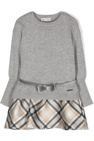 MONNALISA Tartan-check sleeveless dress set