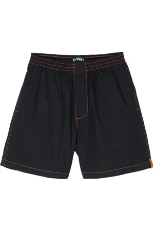 SUNNEI Contrast-stitching elasticated-waist shorts