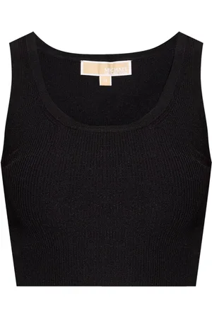 Michael Kors Fine-ribbed cropped tank top