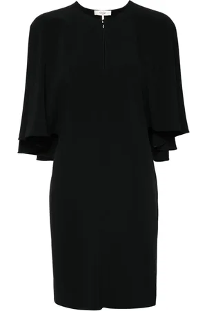 Chloé Draped-detail cady mini dress