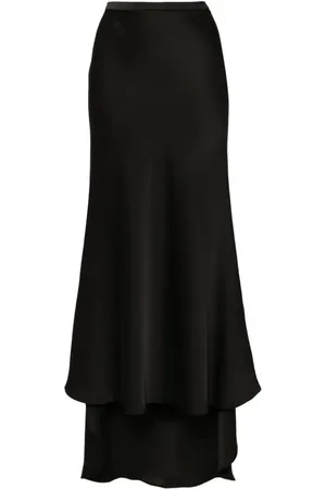 Serafini Bias-cut maxi skirt