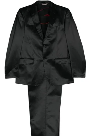 ROMEO GIGLI 2000s single-breasted satin suit