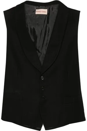 ROMEO GIGLI 1990s geometric-pattern cotton waistcoat
