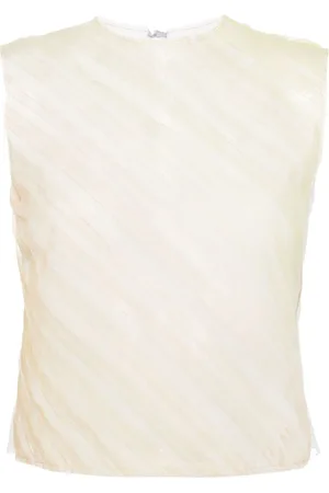 Viktor & Rolf Pleated tulle tank top