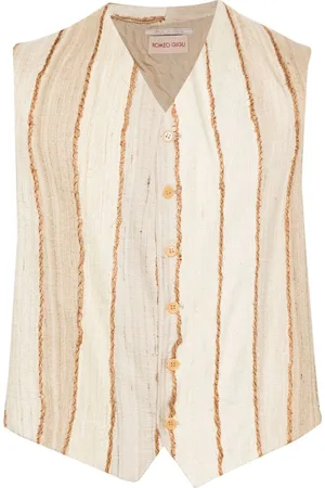 ROMEO GIGLI 1990s textured-finish waistcoat
