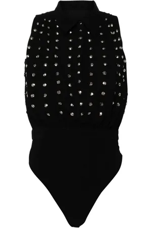 Saiid Kobeisy Beaded sleeveless bodysuit