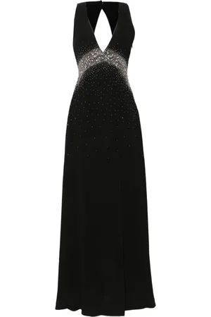 Saiid Kobeisy Crystal-embellished open-back dress