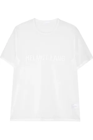 Helmut Lang Logo-print sheer T-shirt