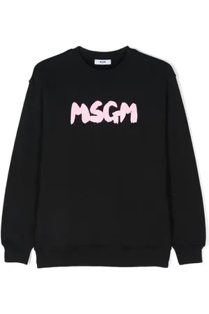 Msgm Logo-print cotton sweatshirt