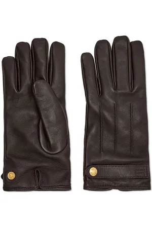 Tom Ford Leather cashmere-lining gloves