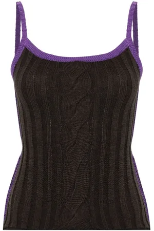 Edward Cuming Ribbed-knit cotton top