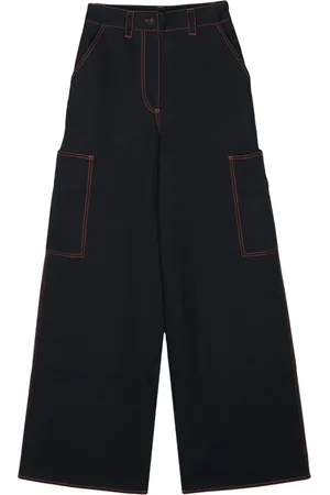 SUNNEI Wide-leg cotton trousers