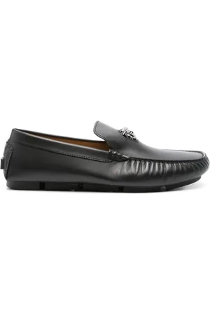 VERSACE Medusa Head-plaque leather loafers