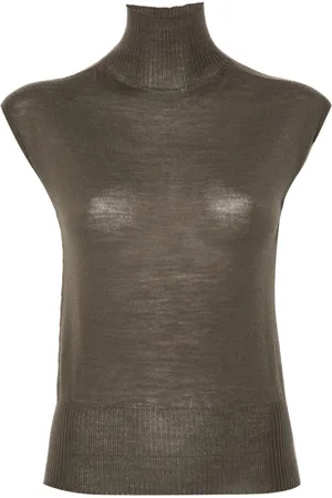 Rick Owens Roll-neck virgin wool top