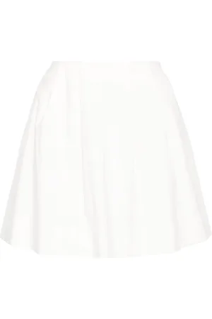 Reformation Leni organic-cotton blend miniskirt