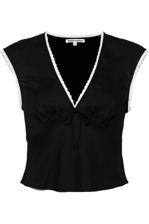 Reformation Cherry organic cotton blend top