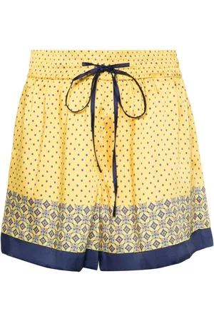 Sandro Polka-dot contrast-border shorts