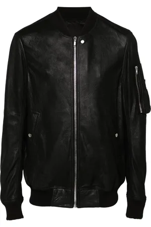 Rick Owens Leather bomber jacket