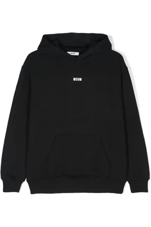Msgm Logo-print cotton hoodie