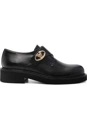 VALENTINO GARAVANI VLogo Signature leather monk shoes