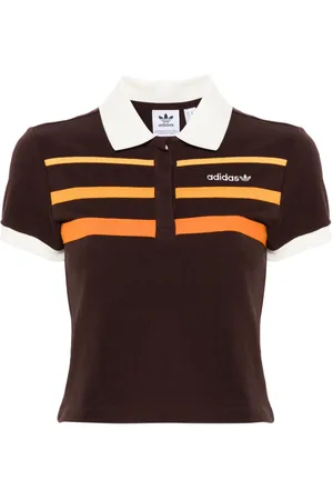 adidas 80s logo-embroidered polo top