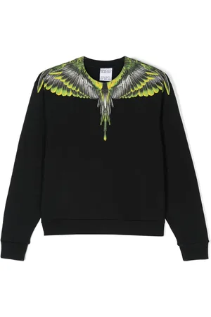 MARCELO BURLON Wings-print cotton sweatshirt