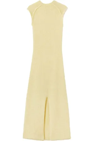 Jil Sander Front slit knitted maxi dress