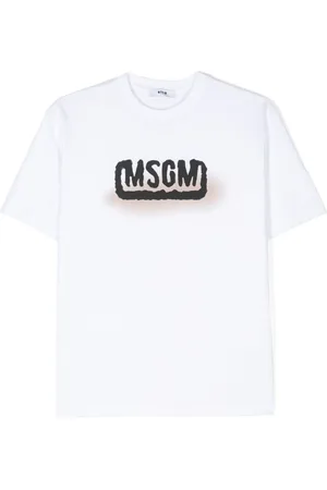 Msgm Logo-print cotton T-shirt
