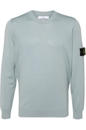 Stone Island Compass-patch fine-knit jumper