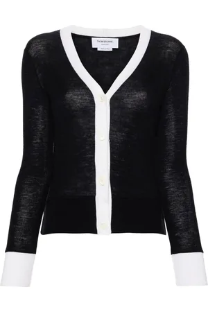 Thom Browne Contrasting-trim wool cardigan