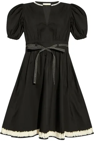 ULLA JOHNSON Tied-waist mini dress