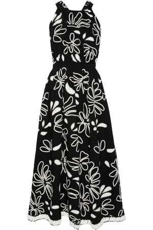 ULLA JOHNSON Viola floral-embroidery dress