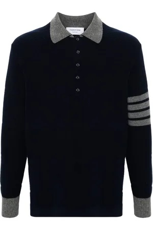 Thom Browne 4-Bar virgin wool polo shirt