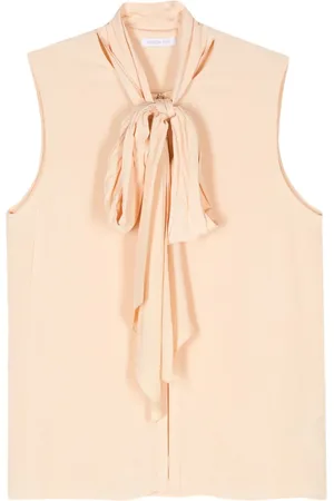Patrizia Pepe Crepe gathered-tie top
